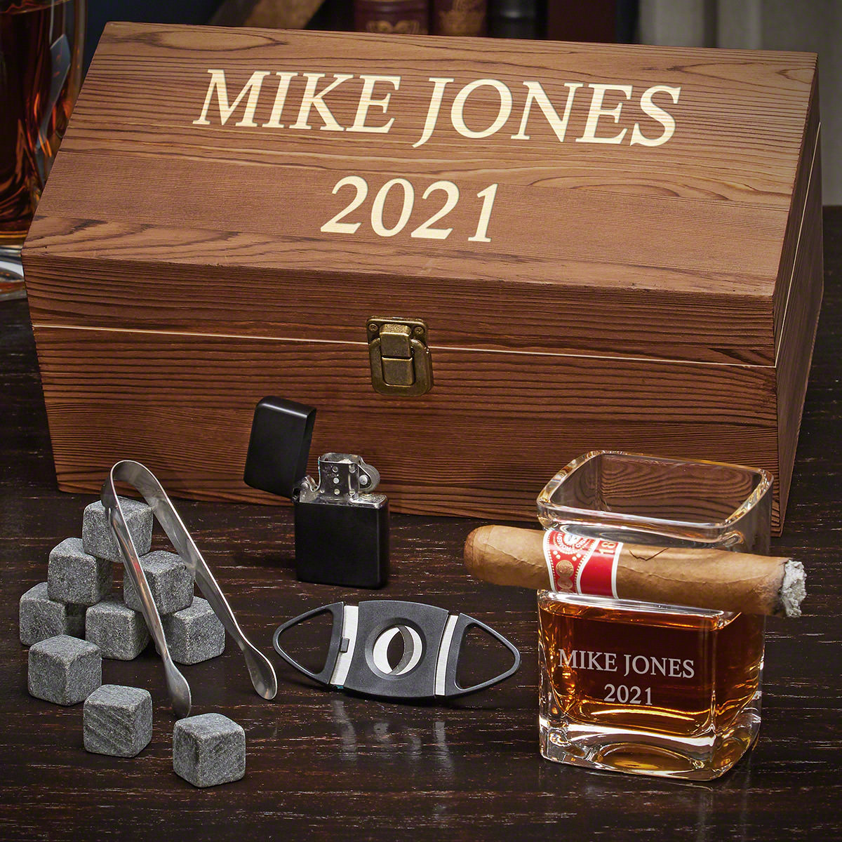 Personalized Cigar Gift Set